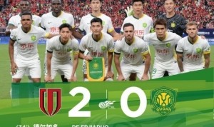 中超联赛第18轮比赛中，北京国安客场0-2负于成都蓉城